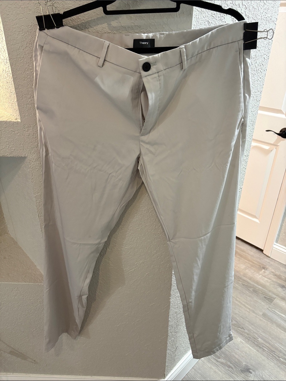 Theory Men's Light Gray Chinos
